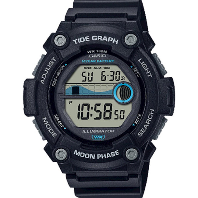 Casio Standard Outgear Men's 100m Digital Marine Wrist Watch, WS-1300H