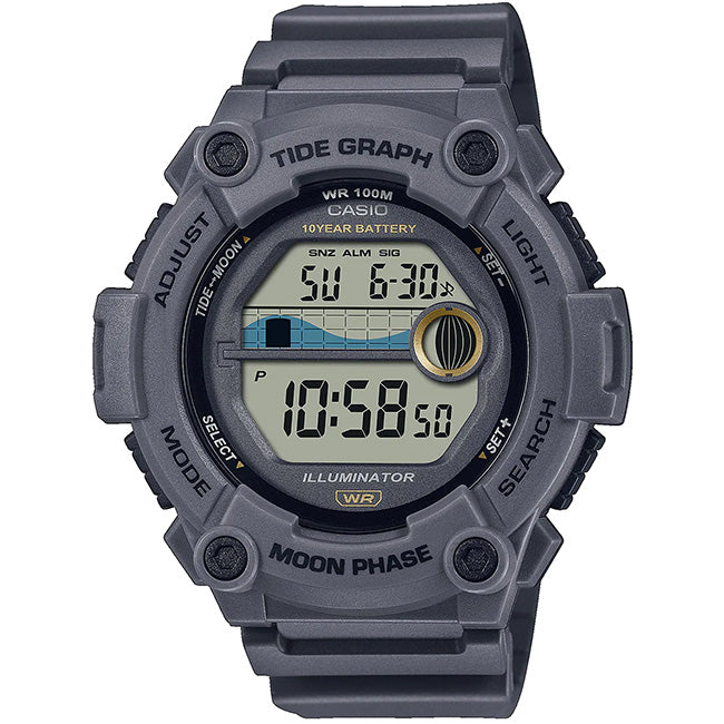 Casio Standard Outgear Men's 100m Digital Marine Wrist Watch, WS-1300H