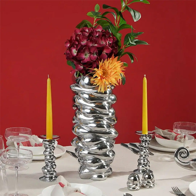 Carrol Boyes Single Candle Stick, Wound Up