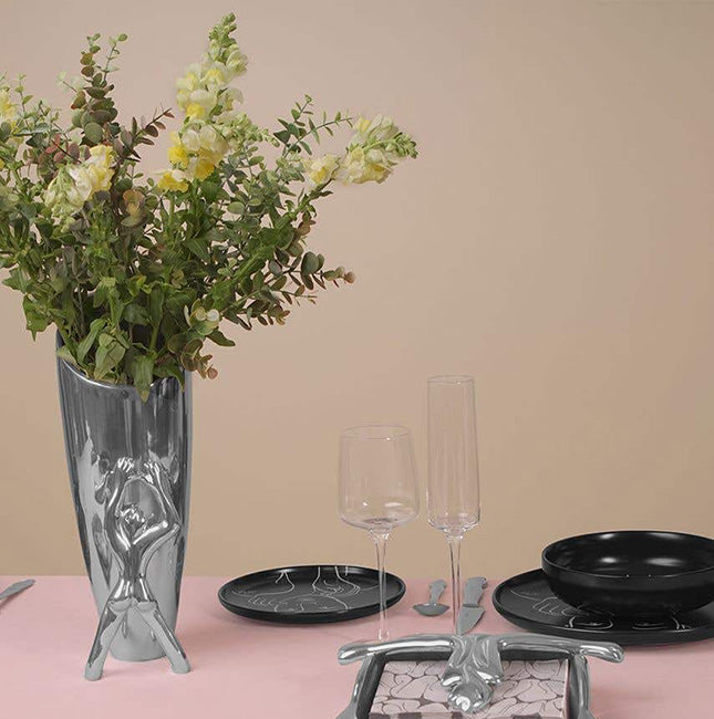 Carrol Boyes Large Vase, Leaning Man