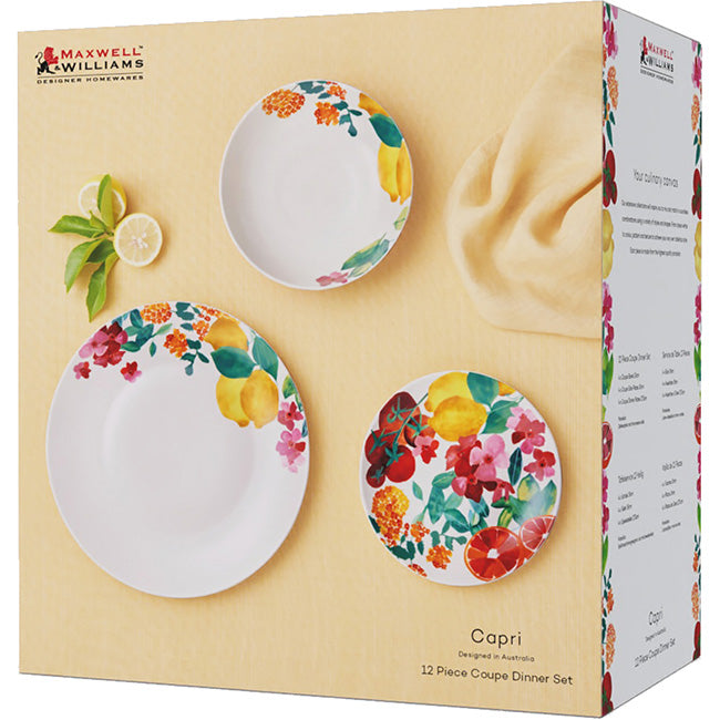Maxwell & Williams Capri Coupe Dinner Set, 12pc