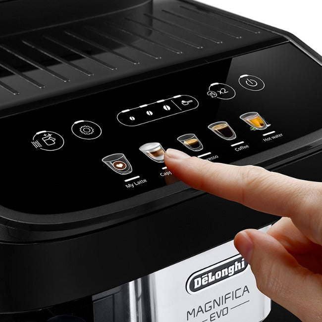 DeLonghi Magnifica Evo Bean-to-Cup Coffee Machine With Integrated Milk System, ECAM290.61.B